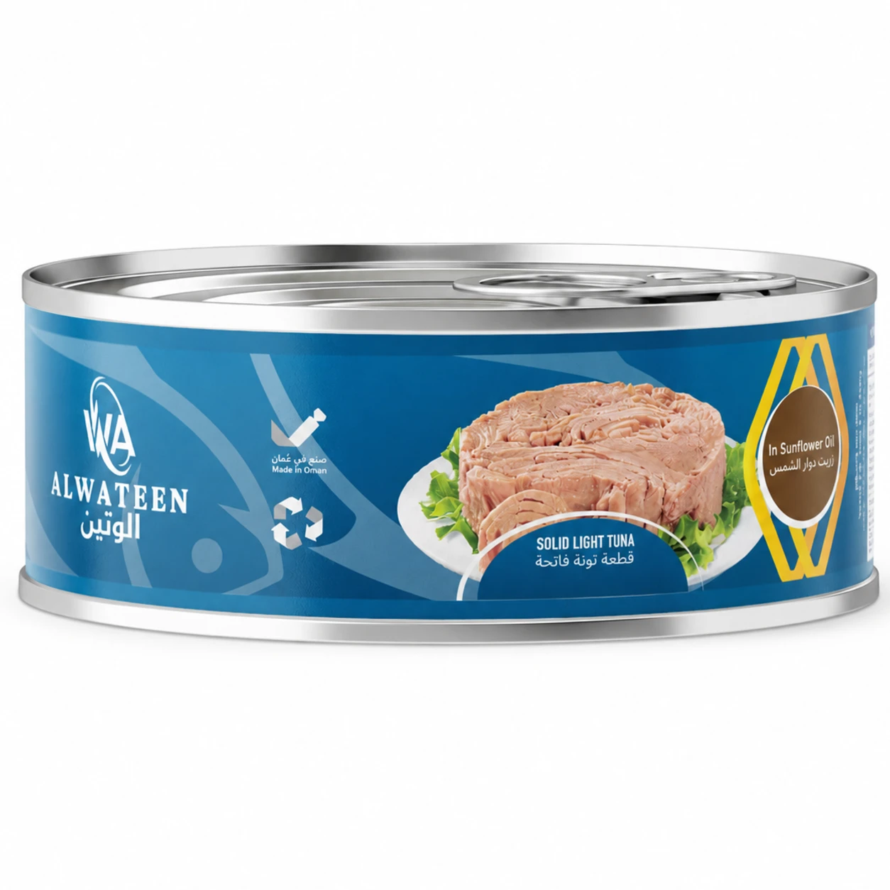 ALWATEEN TUNA SOLID IN SUNFLOWER OIL